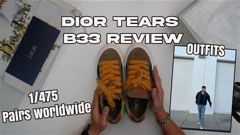 dior tears b33|Dior Tears B33 Review, On feet, Sizing and OUTFITS .